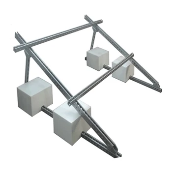 Alumínium háromszög tartókonzol - Napelemes rögzítő rendszer lapostetőre és talajra