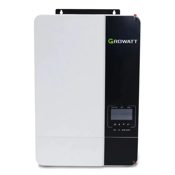 Growatt Hybrid inverter -  SPF5000ES - 1 fázis - 5kW - akkumulátor támogatás - párhuzamos működés