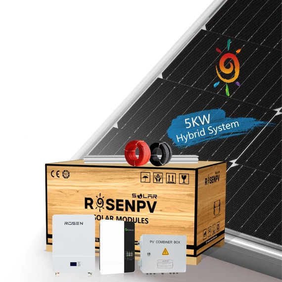 5kW Szigetűemű 1 fázisos napelem rendszer 5kW akkumulátor kapacitással